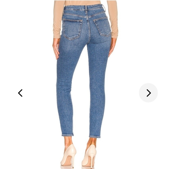 Lovers & Friends Ricky Low Rise Skinny Distressed Jeans Size 27 Ankle Length - Picture 2 of 8